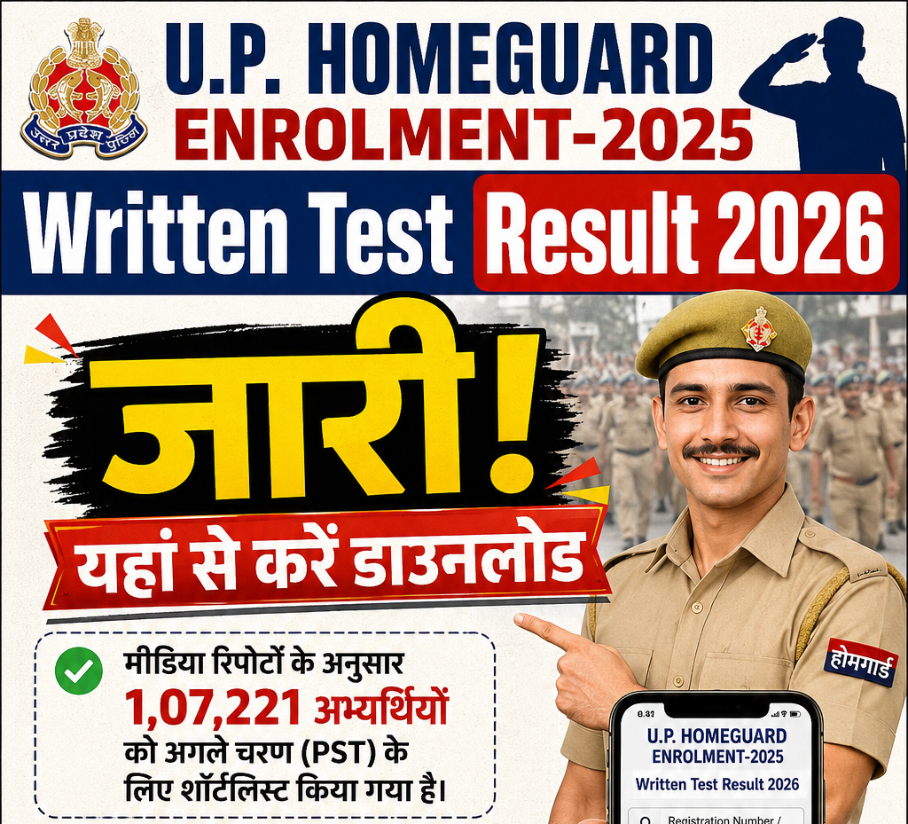 UP Home Guard Result 2026